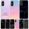 Люби Себя Цветочное Сердце Линия Kpop Чехол Накладка для Телефона для Xiaomi Poco X3 Nfc X5 X6 X7 X4 Gt F7 Ultra F6 F5 Pro F4 F3 M5S M4 M6 M