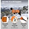 Softshell Dog Coat for Winter Walks and Hiking, Windproof and Water-Repellent Jacket with Harness Opening and Reflective Strips, Ideal Stocking