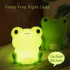 D5 Night Lamp for Kids Frog Silicone Sleeping Night Light Dimmable Timer Rechargeable Colorful Light Room Decor Children Gifts
