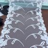 Белая Вышитая Тюлевая Кружевная Тесьма, 1 м x 22 см, Неэластичная Цветочная Сетчатая Кружевная Отделка для Платья, Нижнего Белья, Бюстгальтера, Нижнего Белья, Одежды, Шитья и Рукоделия