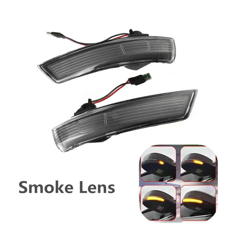Smoke Lens LED Dynamic Turn Signal Light Side Wing Rearview Mirror Indicator Blinker Lamp For Ford Focus 2 3 MK2 MK3 Mondeo Mk4