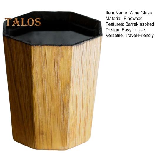 Виски Святой Грааль Деревянный Бокал для Виски Уникальная Чашка Бурбона Вдохновленная Бочкой Посуда Подарки для Любителей Бурбона И Любителей Коктейлей