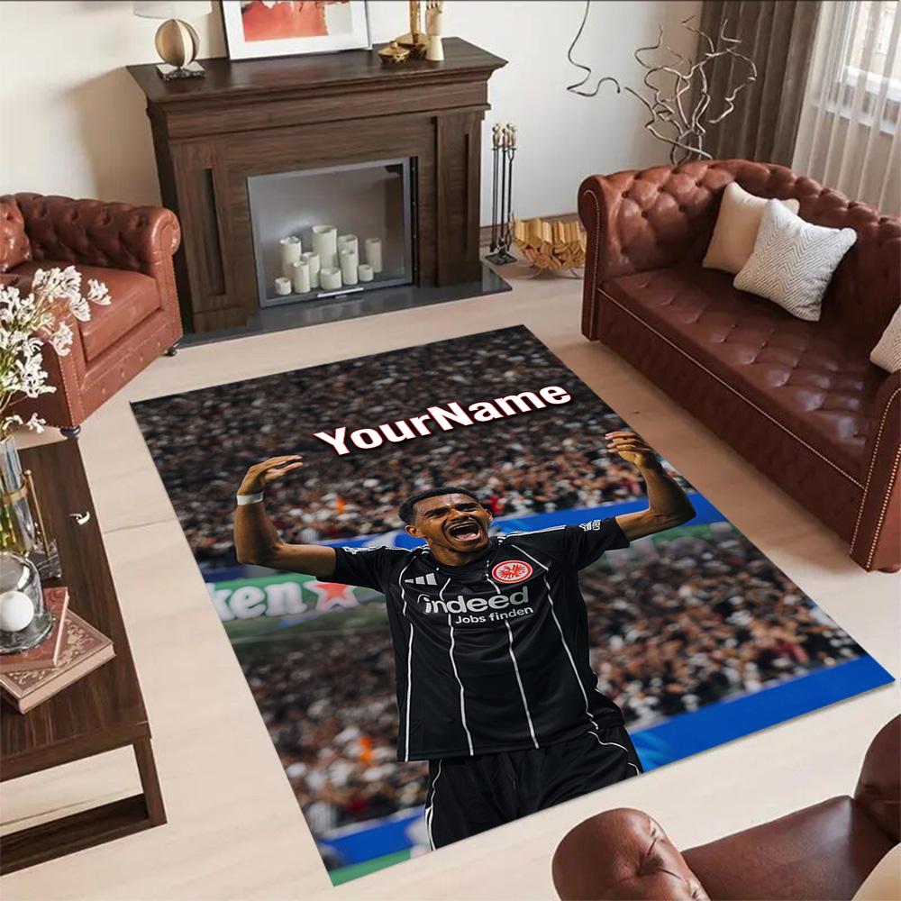 Eintracht Frankfurt Customize Your Name Carpet Design For Living Rooms Foyer Outdoor Game Room Antislip Carpet Office Home Decor Wedding Party Gift