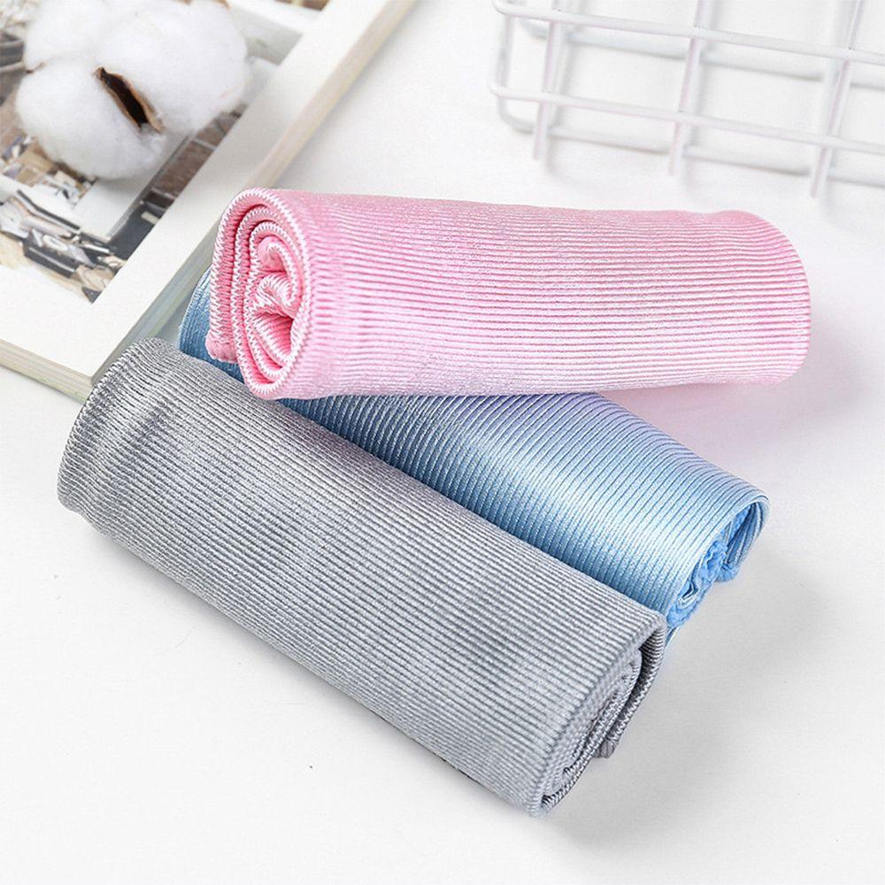 Microfiber Scouring Pad Rags No Lint Wipe Mirror Water Absorption Glass Cleaning Washing Towel