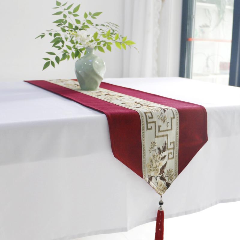 Ретро Роскошная скатерть с кисточкой для обеденного стола, свадебной вечеринки, банкета, торта, цветочная скатерть, декоративная скатерть