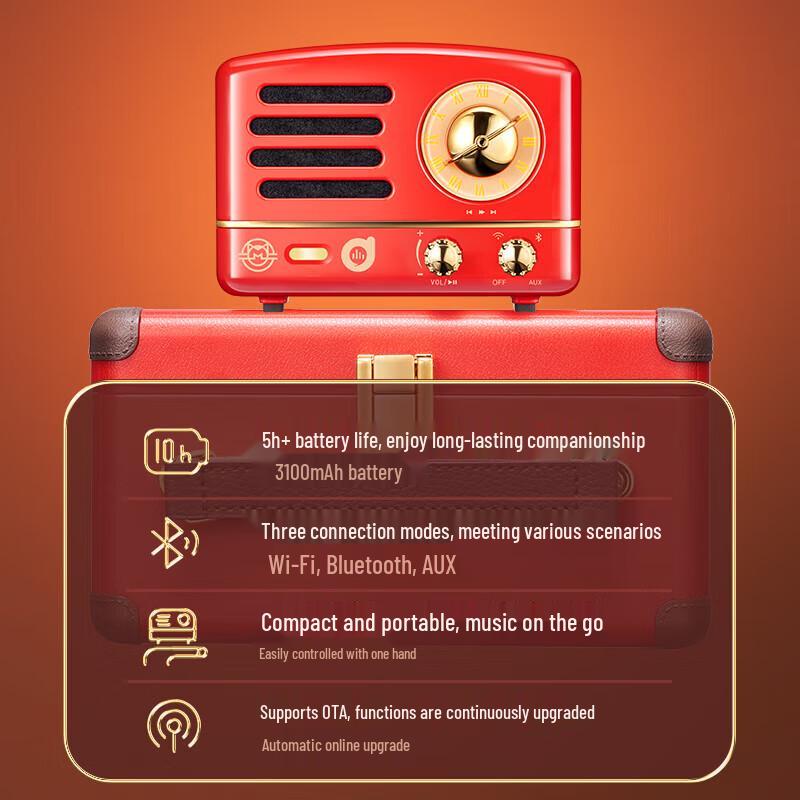 Mao Wang Little Prince OTR Retro Portable Bluetooth Radio