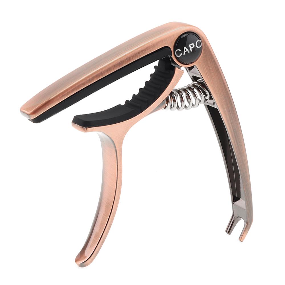 Алюминиевый сплав, металл, дерево, гитарный каподастр со съемником штифтов для настройки акустической гитары, гавайской гитары