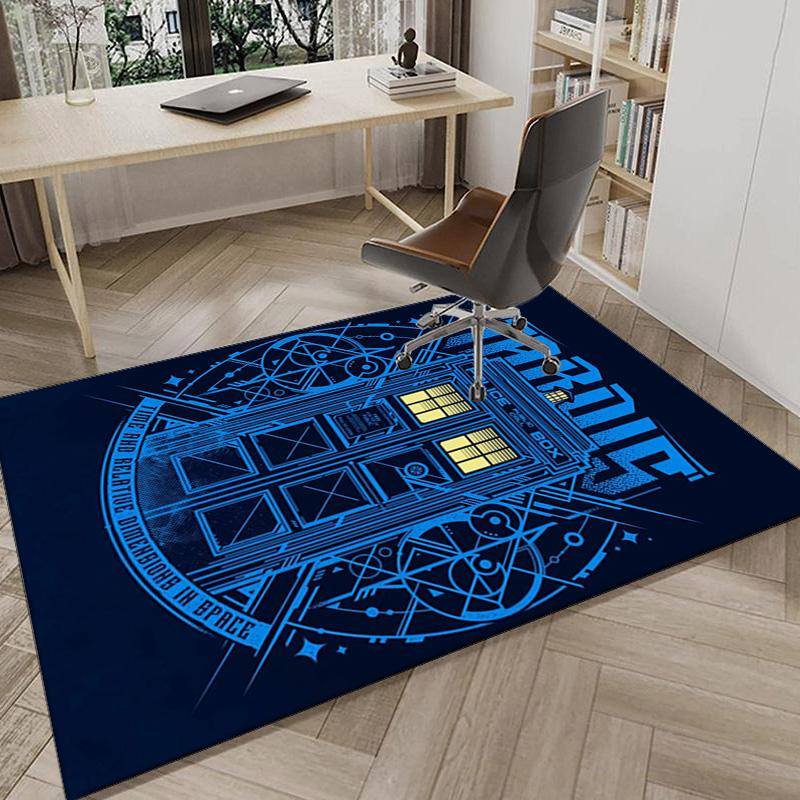 telephone booth Carpet, Chair Rug,Rug for Office Bedroom living rooms, Doormat decor Fan Gift Christmas Gift