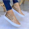 New Large Size Women's Shoes Summer Platform Casual Sequins Single Shoes Women Flat Shoes Women Wish