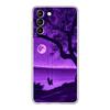 infinity on Purple Clear Silicone Phone Case For Samsung Galaxy S23 S22 5G S20 Ultra S21 FE 5G S10E S9 S8 S10 Plus Soft Cover
