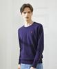 Us Polo Assn 100% Хлопок Однотонный Круглый Вязаный_Темно-синий