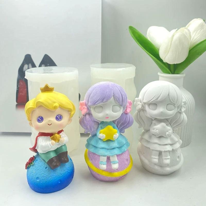 Силиконовая форма 'Планетная Принцесса' Для Рукоделия Многоразовая Устойчивая к Высоким Температурам Художественные Дизайны