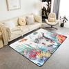 Ocean Themed Living Room Rugs for Bedroom Area Rug Octopus Decor Carpet for Boys Girls Teens Tentacles Indoor Floor Mat Black