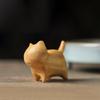 Сандаловая серия «Кошачьи забавы»: Милый деревянный мультяшный настольный орнамент для творческого вдохновения
