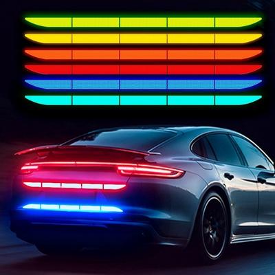 Автомобильная наклейка, светоотражающая предупреждающая лента, предупреждающая о столкновении, светоотражающая наклейка для багажника автомобиля