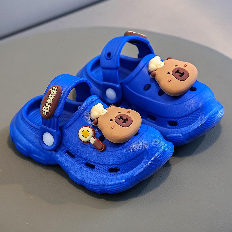 Girls Sandals Children Summer Baby Indoor Soft Bottom Toddler Non-slip Slippers Cartoon Boy Cave Shoes
