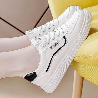 Белые спортивные кроссовки на толстой подошве 2025 года - Дышащие и универсальные для студентов