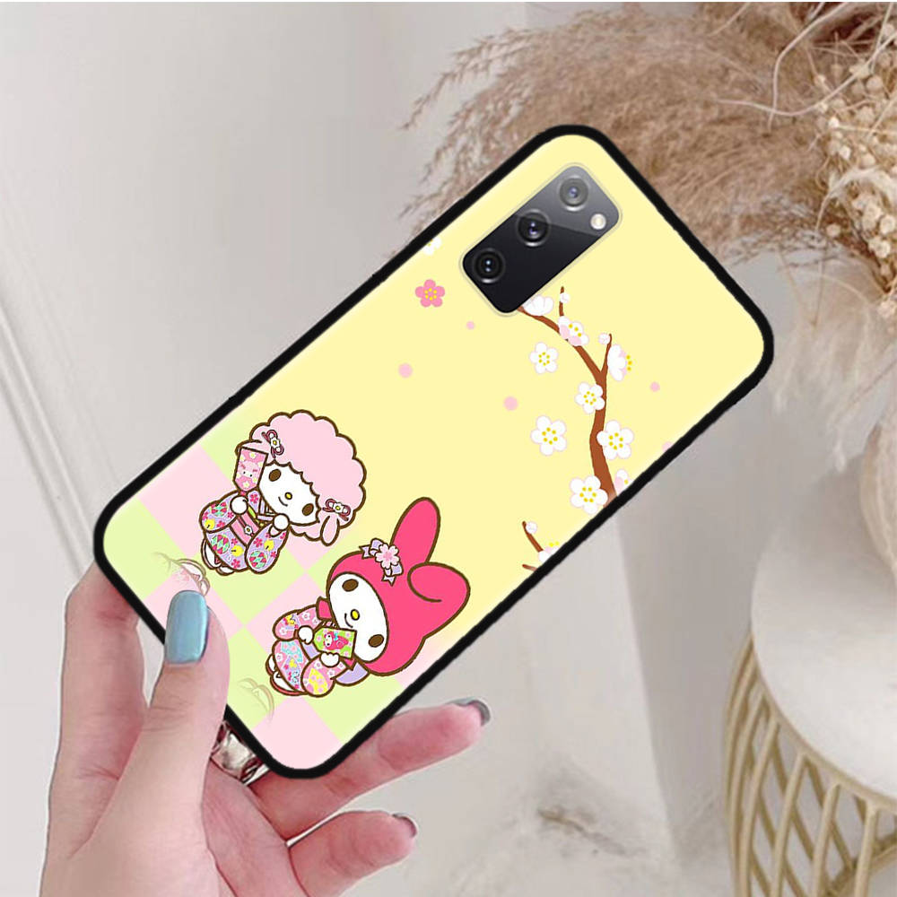 Черный чехол для Samsung Note 20 Lite S24 Ultra S23 A03 A05 A06 A11 A71 A15 A16 A13 A24 A25 A33 A52 A53 A50 M55 M35 Plus L-2 My Melody