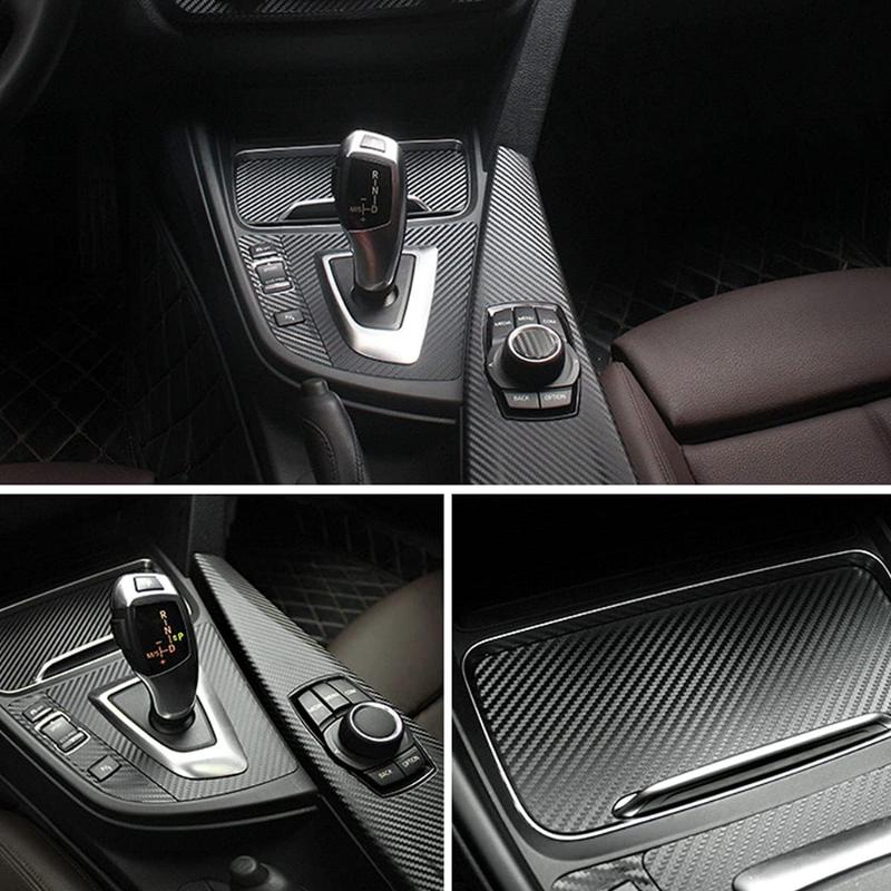 For BMW 3 Series 4 series/F30 F31 F32 F34 F36 Car Center Console TPU Carbon Fiber Protective Film Anti-scratch Repair Film