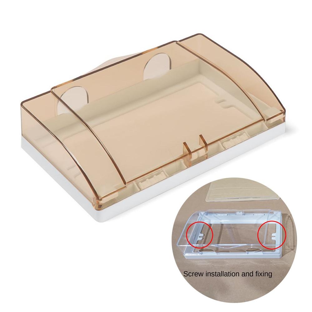 Прозрачная защитная коробка для выключателя Пластиковая брызгозащитная коробка для розетки Новый протектор для розетки Принадлежности для ванной комнаты