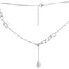 Silver Necklace with Natural Baroque Pearls, Item Weight 9.93 G (2185086)