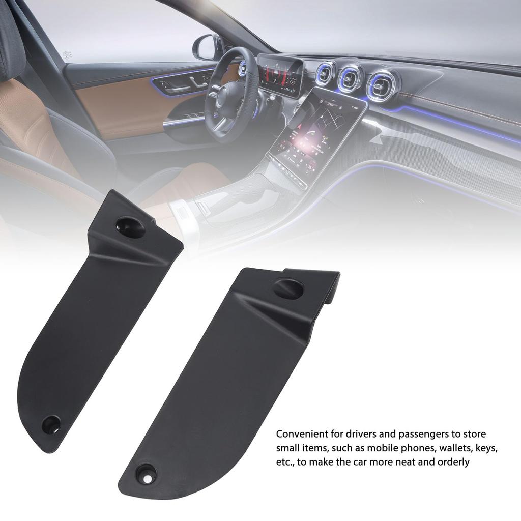 KIMISS Door Organizer Door Side Storage Matte Door Handle Armrest Tray for W206 Tray, 2-Piece Box, Black, Anti-Shock, Anti-Slip C-Class