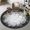Cute Animal Print Pattern Round Floor Mat Home Bedroom Living Room Decorative Floor Mat Doormat