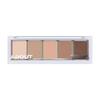 О TONE Палетка теней для век Basic Shadow Palette #01 Classic 9 г Матовые тени для контуринга глаз Подходит для холодных и теплых оттенков кожи