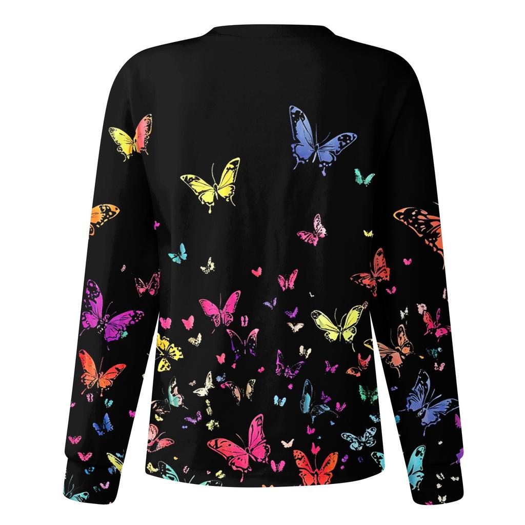 Женский повседневный однобортный однобортный защитная одежда с длинными рукавами и цветочным принтом, кардиган, топ