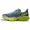 HOKA Speedgoat 5 2E Wide Stone Blue Мужские кроссовки Lime-Green 1123159-SBDCT