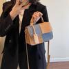 Ретро Пэчворк Колорблок Женская Ручная Квадратная Сумка - Мода 2025 Повседневная Сумка Кроссбоди и Сумка на Плечо
