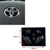 Наклейка-эмблема на руль автомобиля из углеродного волокна Для Toyota RAV4 Hilux Aygo Yaris Ractis Corolla Camry CHR Auris Tacoma