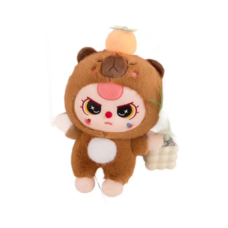 Baby Orange Capybara Plush Toys Cartoon Stuffed Doll Decorations Gifts Kids