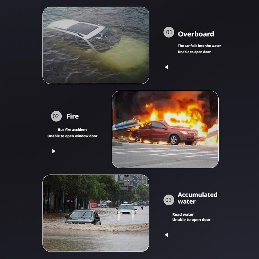 Улучшенный Безопасный Молоток Стеклобой Под Водой Автомобильный Молоток Резак Ремня Безопасности Стеклобой Аксессуары Набор Инструментов