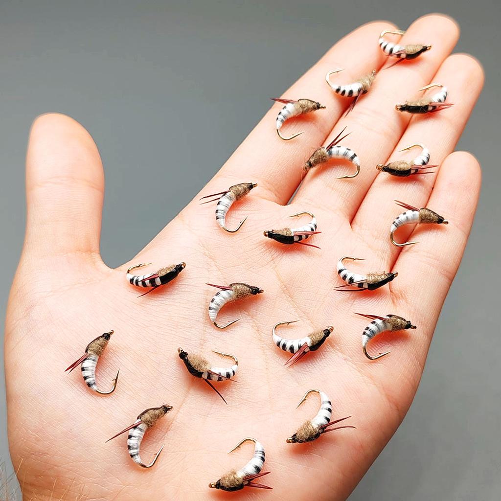 Fly Fishing Flies 2 Box Bundle(Total 18Pcs Flies)-Flies Wet Flies Artificial Nymph Bait for Fishing Trout/Bass Artificial Bait