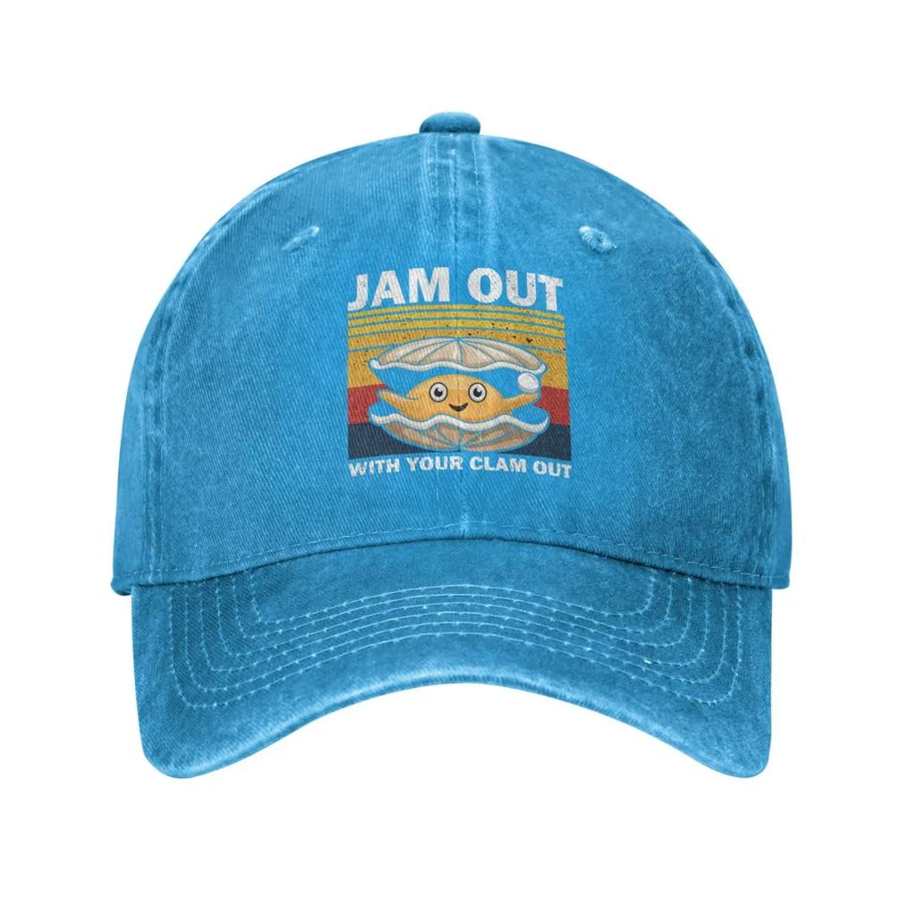 Jam Out with Your Clam Out Cap for Men Baseball Hat Funny Hat Natural