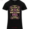 Life Begins At 70 Unisexs 70th Birthday T Shirt Born 1955 Ladies Daughter Vintage Fashion Homme Comfortable Stylish