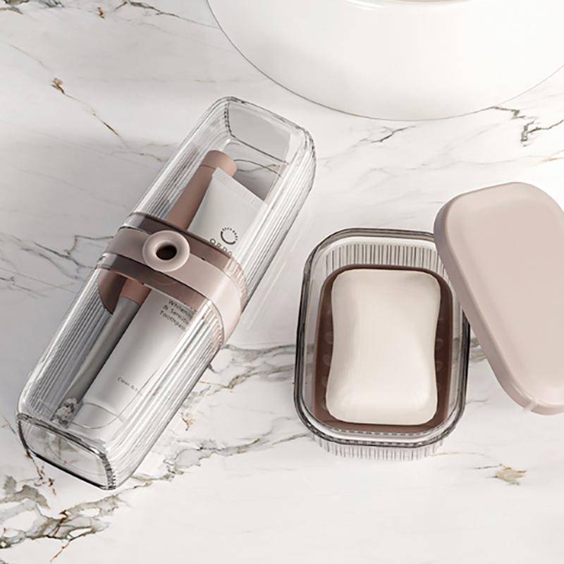 Портативный дорожный чехол для зубной щетки, держатель для зубной пасты в ванной, футляр для хранения, дорожный органайзер для кемпинга, ящик для хранения туалетных принадлежностей