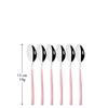 6Pcs Mirror Polished Stainless Steel Coffee Stirring Spoon Teaspoon Ice Cream Spoon Small Spoons Cutlery Set