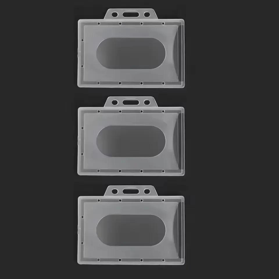 20/10/5/1 шт. Прозрачный матовый держатель для ID-карты, бейджа с именем, премиальный прозрачный пластиковый рукав для карты для защиты карты медперсонала