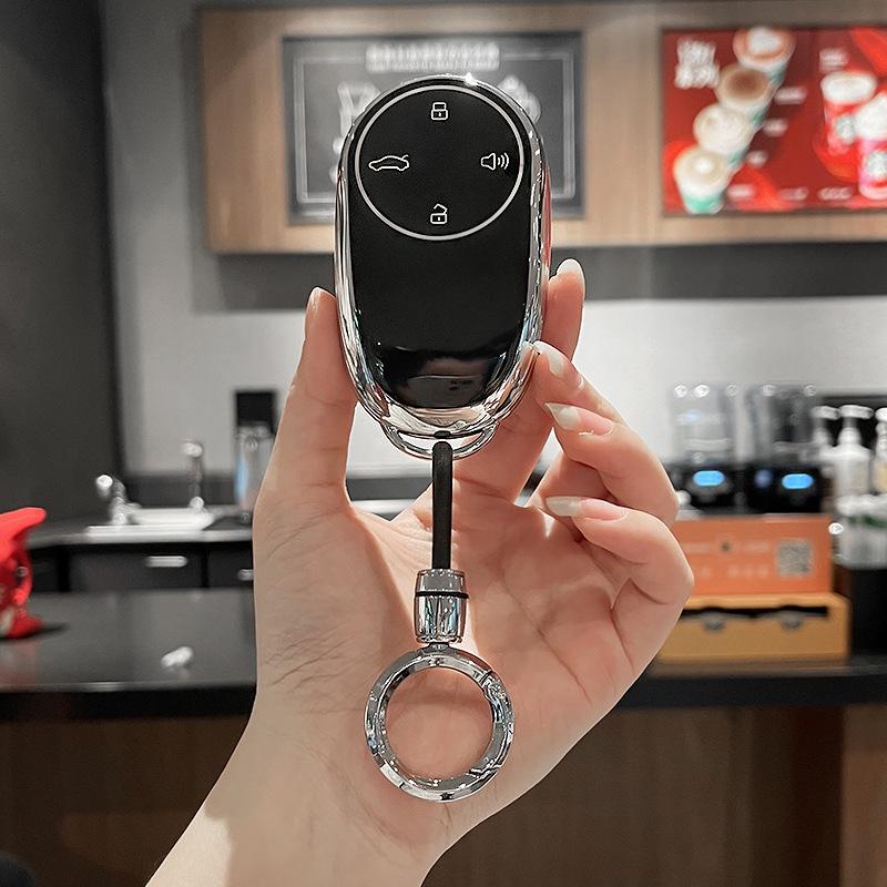 Neta X Key Case - Aya Frosted U High-End Pro Full Wrap V Shell with S Buckle for GT Car Interior Modification