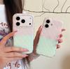 Чехол для iPhone 15 Pro Max с блоками цвета и горошком, противоударный