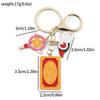 Kawaii Cartoon Animation Cardcaptor Magical Card Sakura Charm Keychain Creative Cute Key Chain for Backpack Accessory Gifts
