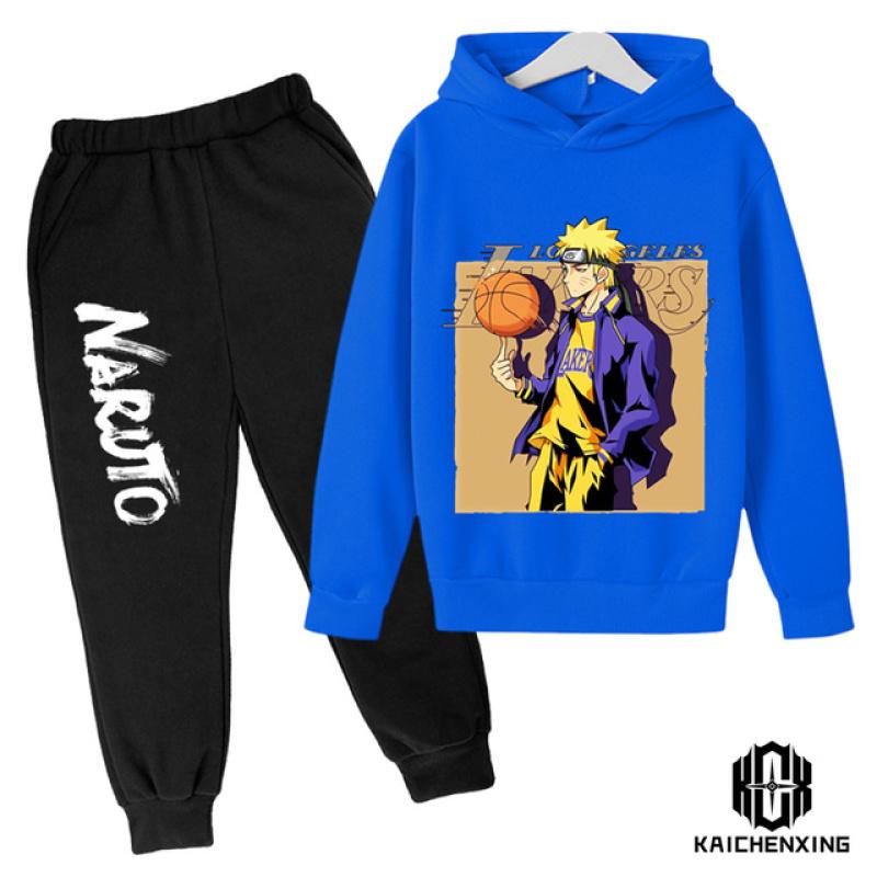 Cartoon Children's Naruto Hoodie Cute Boy Suit Children's Sportswear Spring and Autumn Fashion Sweatshirt Baby Suit