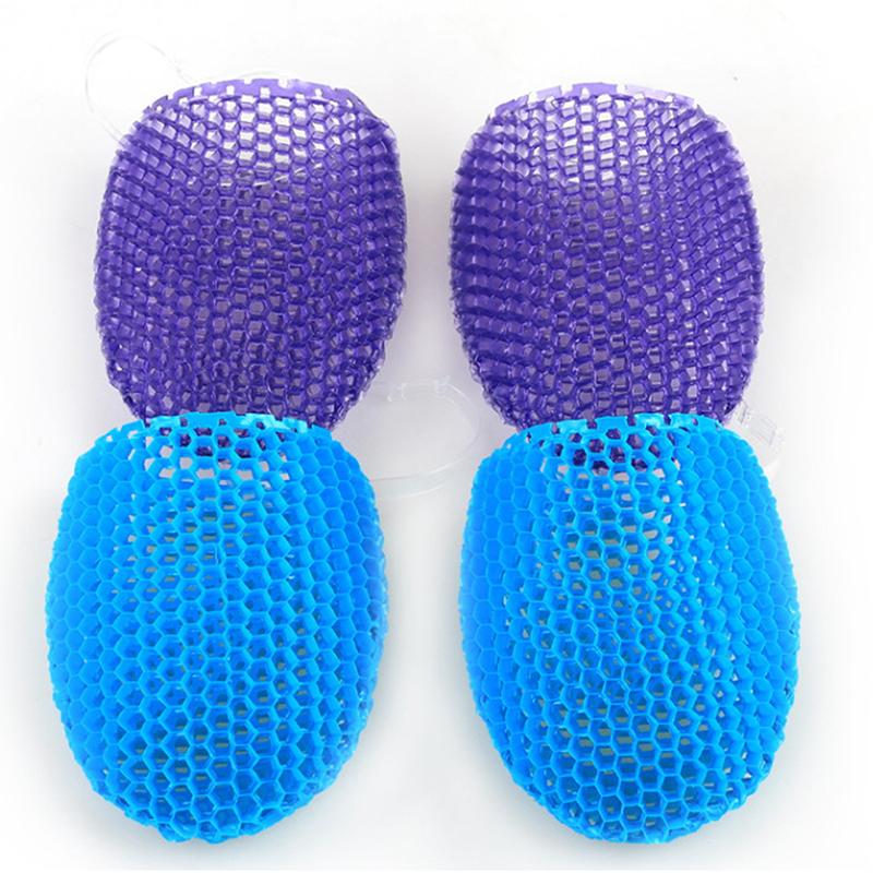 Exfoliating Shower Glove With Colorful Honeycomb Weave And Tpu High Elasticity Antibacterial Material Gentle Safe And Durable