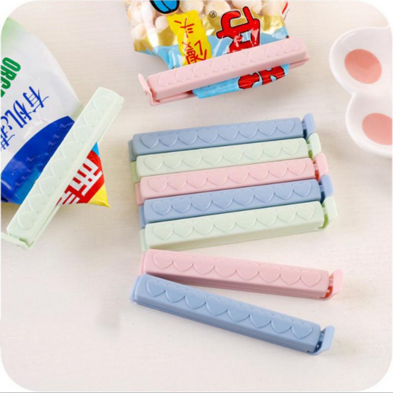 5pcs/lot Food Snack Storage Sealing Seal Bag Clips Sealer Clamp Food Bag Clips Kitchen Tool
