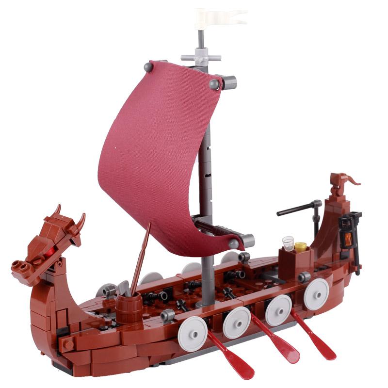 MOC Средневековые военные строительные блоки солдаты фигурки аксессуары костер палатка транспорт повозка боевой конь оружие кирпичи игрушка