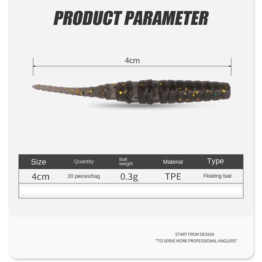Многоцветные рыболовные мягкие приманки 4 см искусственные приманки рыболовные снасти приманки для зимней рыбалки