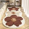 Cute Flower Bedroom Carpet Home Room Living Room Entrance Door Wear Resistant and Dirty Floor Mat