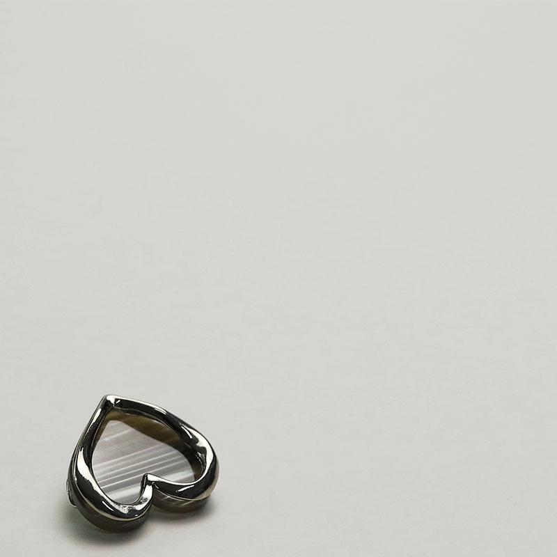 Xiaoxiang Elegant Style Love Button Metal Suit Decorative Buckle Lining Blouse Tweed Jacket Sleeve Collar Buckle